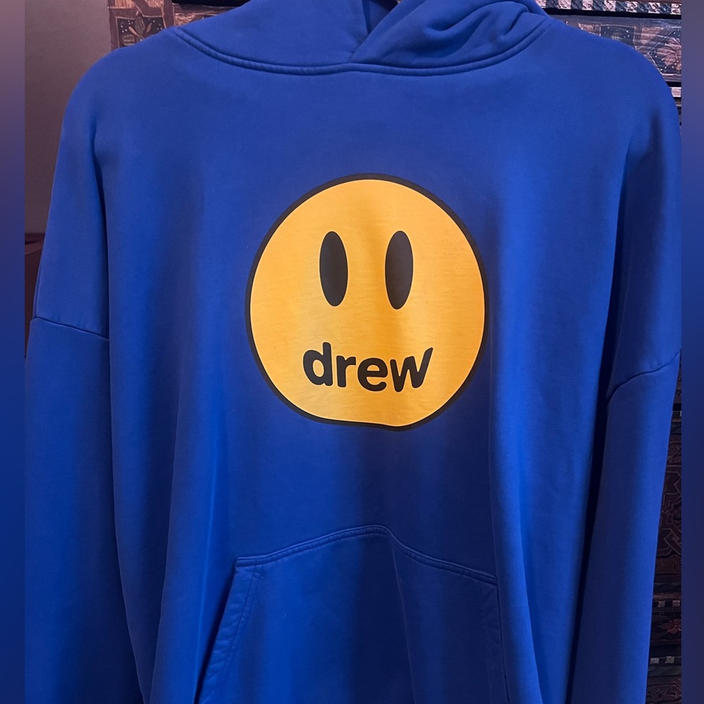 drew house royal blue hoodie